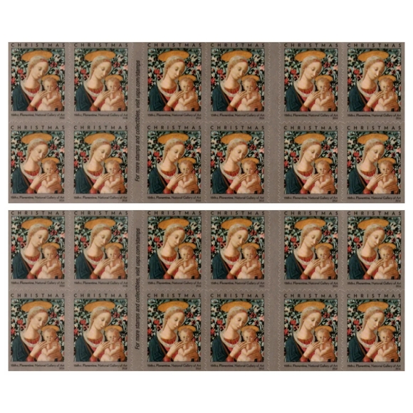 100 USPS Florentine Madonna‎ & Child Holiday Forever Stamps 15th Century 2016 - Picture 5 of 7